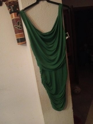 Vestido verde de lycra talla única