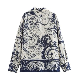 Camisa Zara Estampada Elegante Talla S