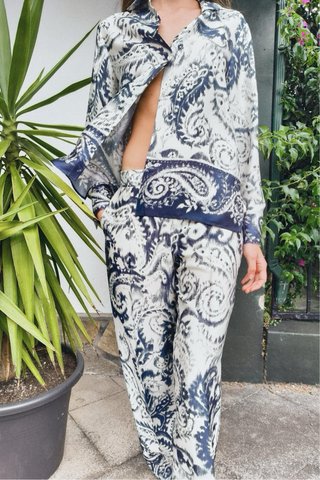 Camisa Zara Estampada Elegante Talla S