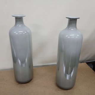 Jarrón de cristal blanco diseño