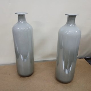 Jarrón de cristal blanco diseño
