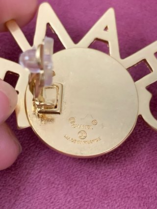 Pendientes Chanel Sol Letras Dorados