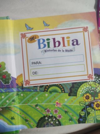 Mini Biblia infantil+mini libro de regalo