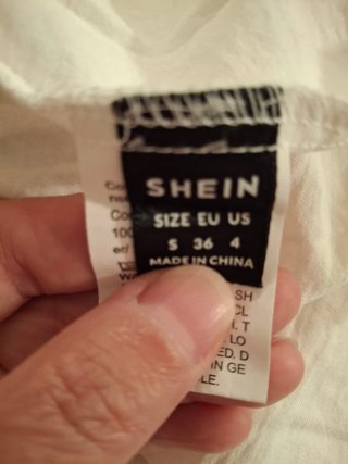 Vestido blanco corto talla S con encaje