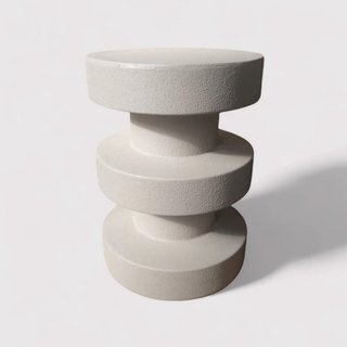 Elmar - Tavolino da divano colore bianco stile moderno