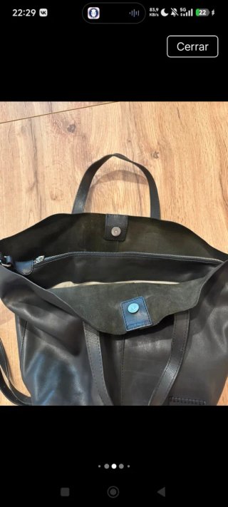 Bolso tote de cuero Abbacino.