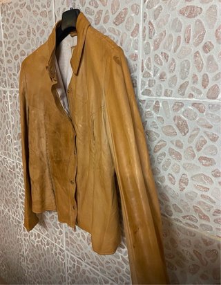 Giacca vintage vera pelle morbida leggera anni 80