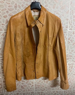 Giacca vintage vera pelle morbida leggera anni 80