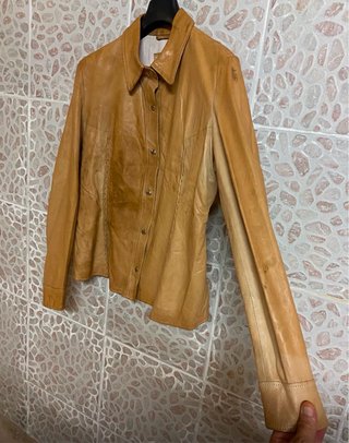 Giacca vintage vera pelle morbida leggera anni 80