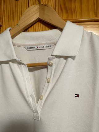 Polo Tommy Hilfiger Blanco Mujer