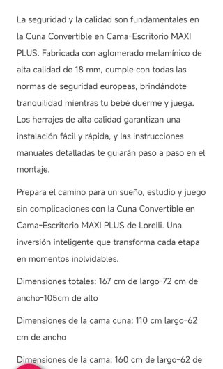 Cuna Convertible Maxi Plus