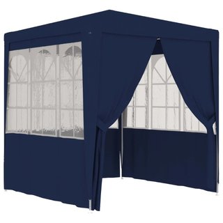 Gazebo Professionale con Pareti 2x2 m Blu Resistente ai