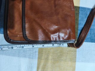 Bolso vintage piel marrón