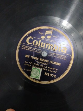 Lote 10 discos pizarra 78rpm Flamenco.