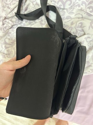 Bolso bandolera negro Pull&Bear