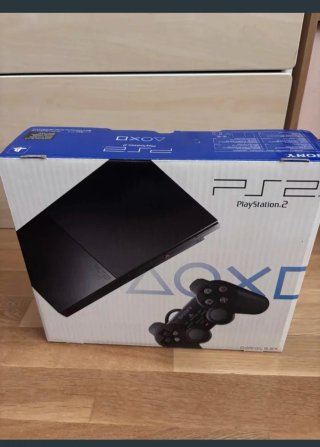 PS2 Slim Negra con Caja