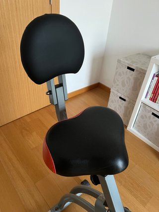Bicicleta Estática Plegable con Respaldo