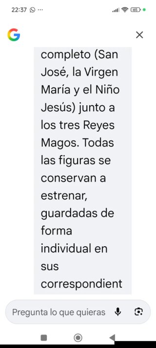 Lote 6 figuras belén nuevas