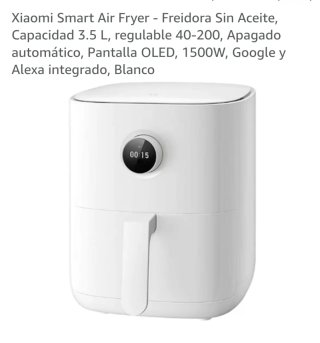 Freidora Xiaomi Smart Air Fryer Blanca