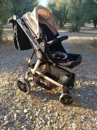 Carro Be Cool Quantum Beige/Negro 3 piezas