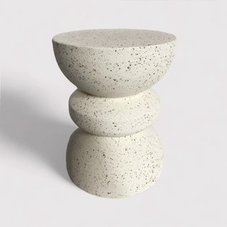 Ferra - Tavolino da salotto colore bianco e nero stile