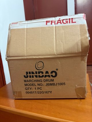 Tambor de marcha JINBAO con 2 juegos de baquetas