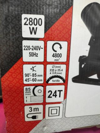 Sierra circular 2800w