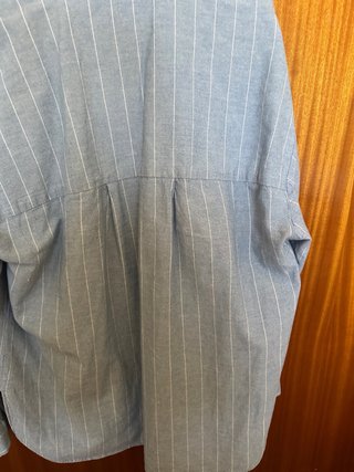 Camisa Zara rayas azules y blancas