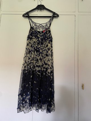 Vestido fiesta corto estampado