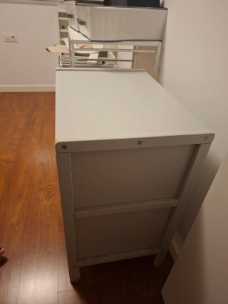 Mesa auxiliar estantería 4 cubos