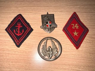 4 insignias militares francesas