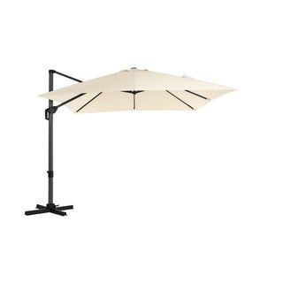 Ombrellone da Giardino Quadrato Beige · Tessuto