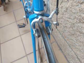 Bicicleta Suiza de carretera Azul