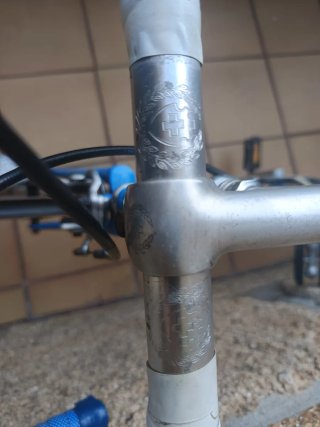 Bicicleta Suiza de carretera Azul