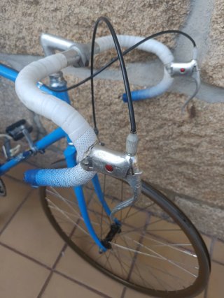 Bicicleta Suiza de carretera Azul