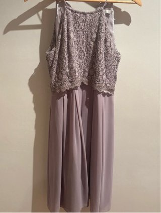 Vestido de fiesta gris/morado talla S