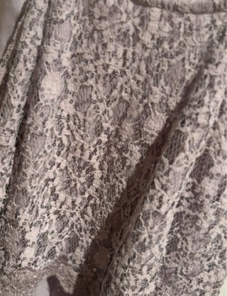 Vestido de fiesta gris/morado talla S