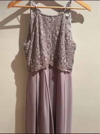 Vestido de fiesta gris/morado talla S