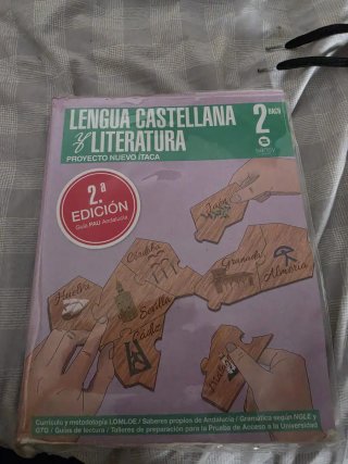 Libro de 2 Bachillerato de Lengua