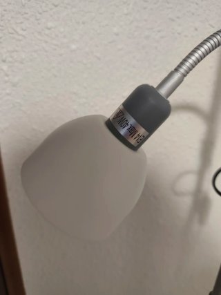 Lámpara de pie 2 focos gris/blanco