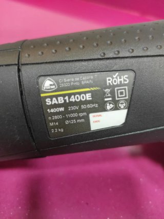 Radial pequeña de 1400w
