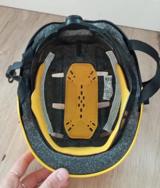 Casco Btwin bici niño amarillo y negro XS 48-52 CM