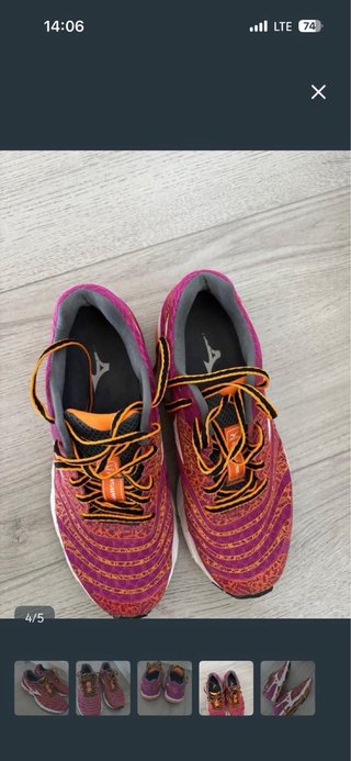 Zapatillas Mizuno Morado Naranja