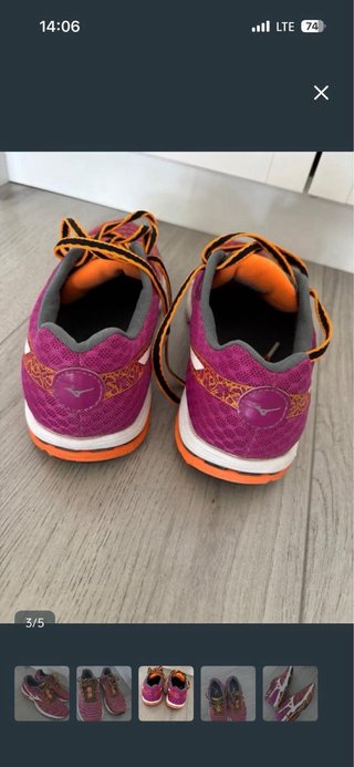 Zapatillas Mizuno Morado Naranja