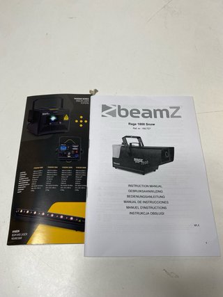 : Máquina de Nieve Beamz Rage 1800W