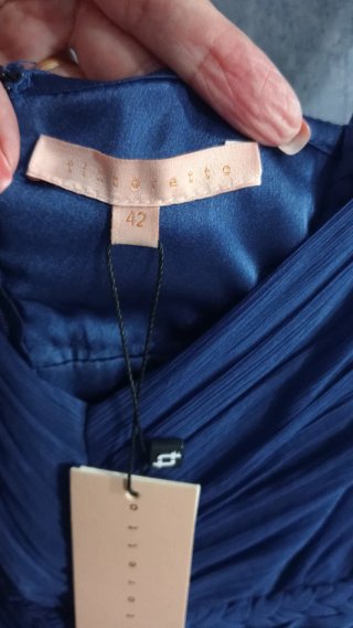 Vestido Tintoretto azul talla 42 nuevo