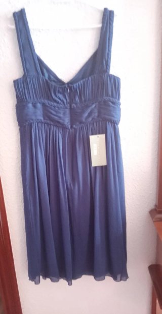 Vestido Tintoretto azul talla 42 nuevo