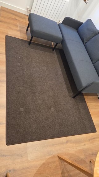Alfombra marrón/gris 200x150 cm