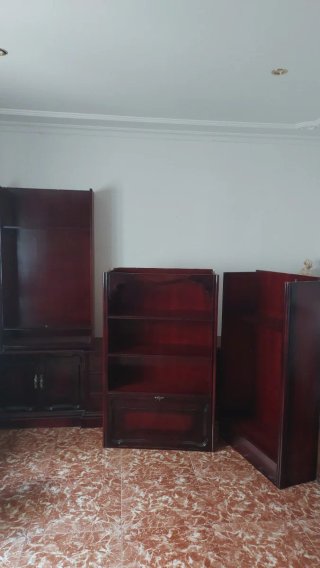 Salón completo: mueble, mesa y 6 sillas