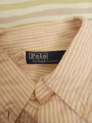 Camisa Polo Ralph Lauren rayas rosa